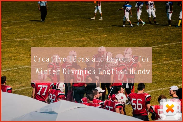 Creative Ideas and Layouts for Winter Olympics English Handwritten Newspaper