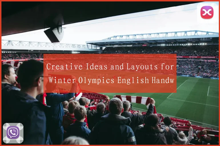 Creative Ideas and Layouts for Winter Olympics English Handwritten Newspaper